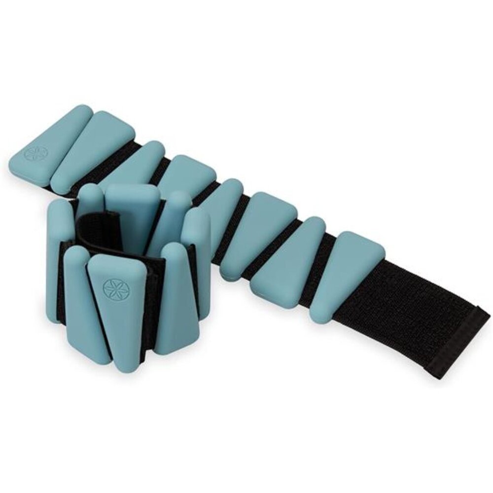 Gaiam Wrist Ankle Weights Set 2 Arm Leg Adjustable Workout Resistance Bands